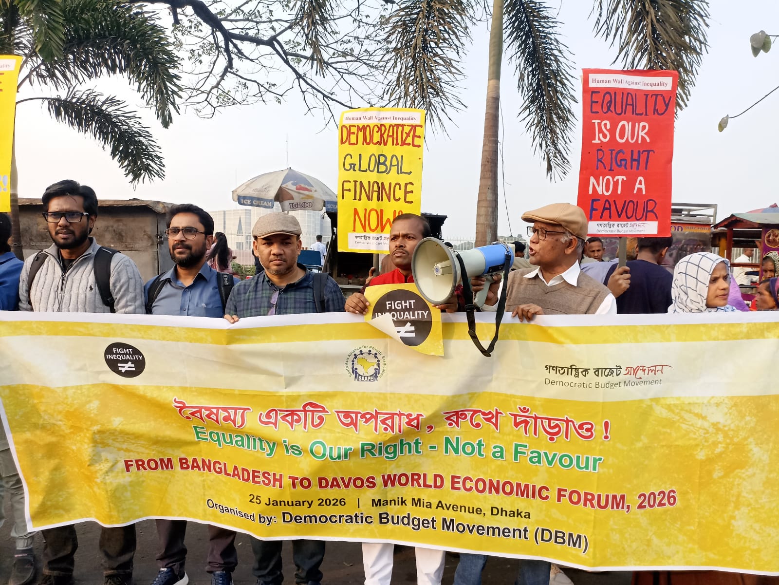 Human Wall Against Inequality in Bangladesh!